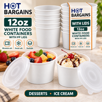 Hot Bargains — 250 x 12oz White Soup Cups + PP Lids — photo 4