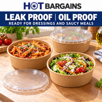 Hot Bargains — 150 X 26oz SALAD BOWL + LIDS — photo 7
