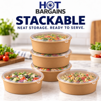 Hot Bargains — 150 X 26oz SALAD BOWL + LIDS — photo 6
