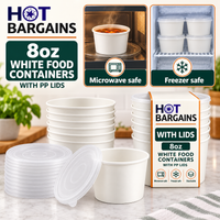 Hot Bargains — 250 x 8oz White Soup Cups + PP Lids — photo 5