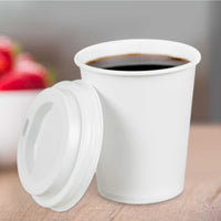 Pack of 500 / 1000 White Single Wall Paper Cups Size - 4oz/ 7oz/ 8oz/ 12oz/ 16oz & 20oz