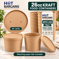 Hot Bargains — 250 x 26oz Brown Soup Cups — photo 2