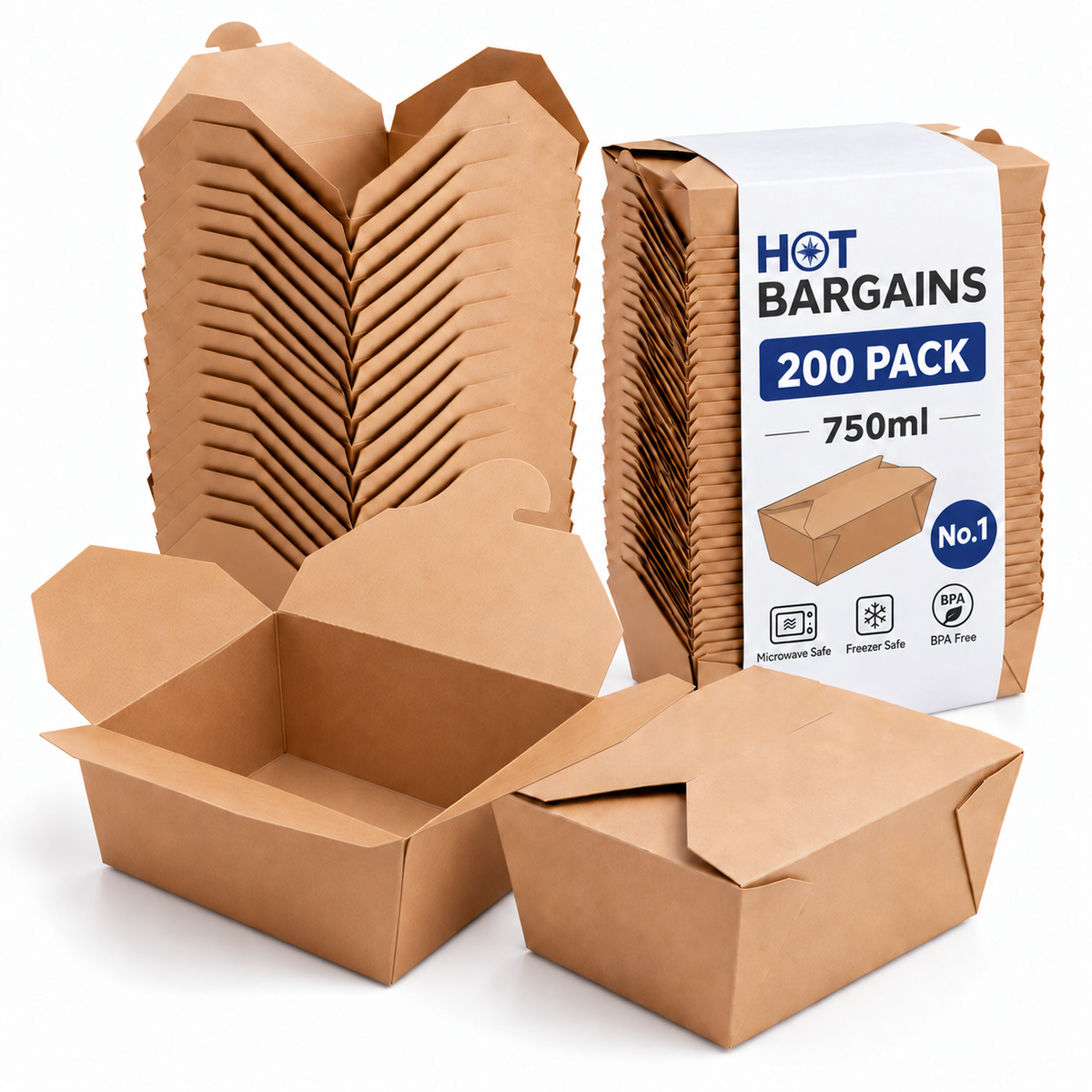 Hot Bargains — Snack Box No.1 — 750ml — 200 Pack