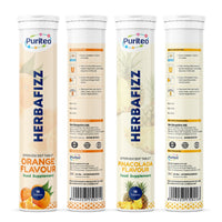 Herbafizz Effervescent – Orange & Pinacolada | 30 Tabs | Immune, Energy & Wellness Support