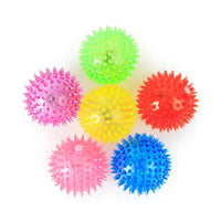 Flashing Spike Ball – Light-Up Spikey Massage Ball with Bounce, Light & Sound – Sensory Toy for Stress Relief, Play & Therapy