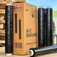 Pallet Wrap Heavy Duty Stretch Shrink Wrap Clear & Black Colour Pack of 10 / 20