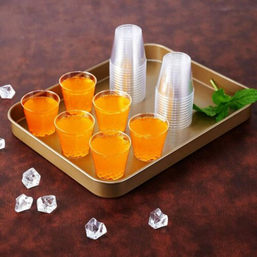 Pack of 1000 Clear Plastic Shot Glasses 2cl / 30ml.
