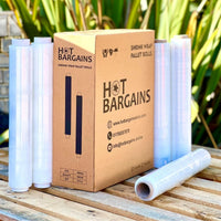 Pallet Wrap Heavy Duty Stretch Shrink Wrap Clear & Black Colour Pack of 10 / 20