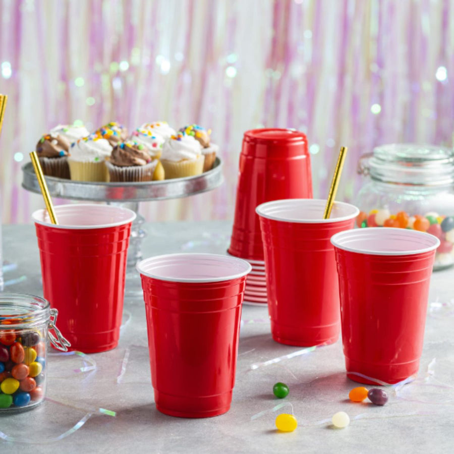 Pack of 1000 American Style Red Party Cups Size - 12oz & 16oz