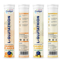 L-Glutathione Effervescent – Pineapple/Orange | 30 Tabs | Skin Glow, Antioxidant & Detox Support