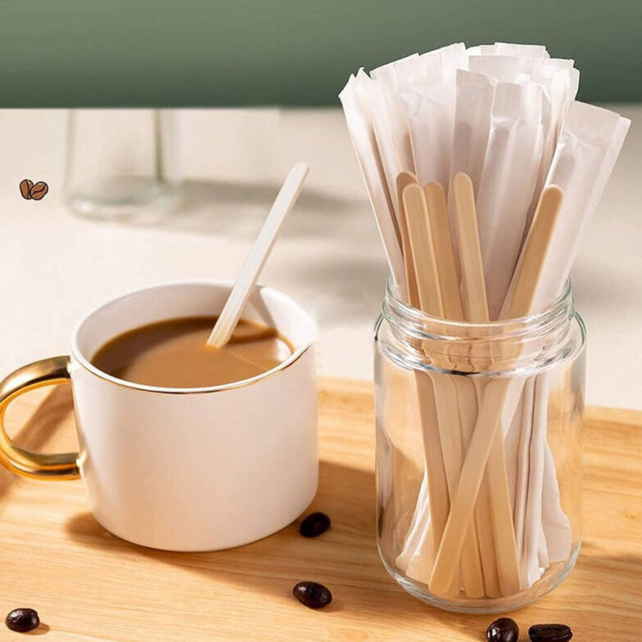 Pack of 10,000 Wooden Stirrers For Hot drinks - Size 5.5 / 7.5 Inch