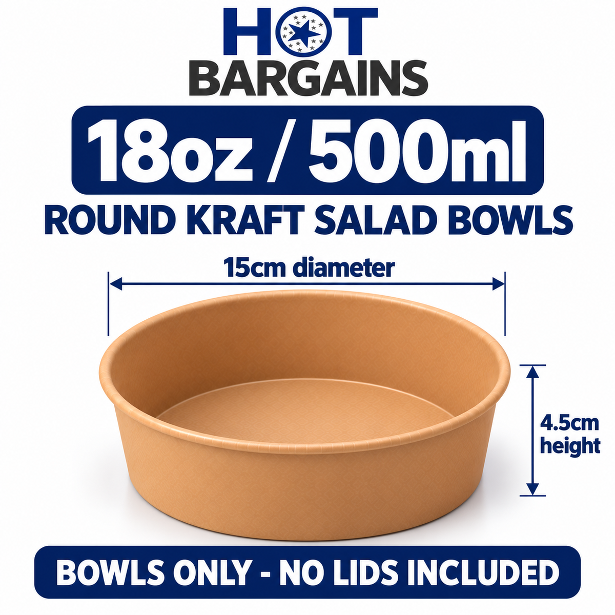 Hot Bargains — 300 x 18oz/500ml Only Salad Containers — photo 3