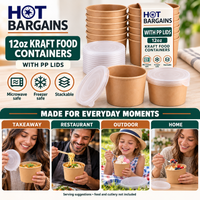 Hot Bargains — 250 x 12oz Brown Soup Cups + PP Lids — photo 7