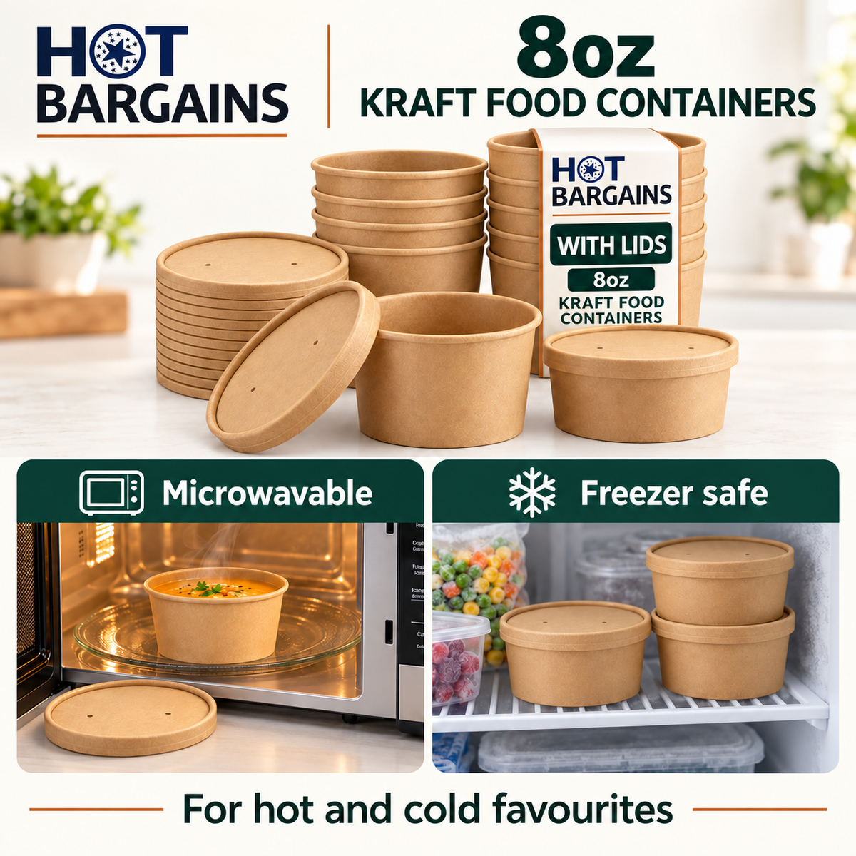 Hot Bargains — 250 x 8oz Brown Soup Cups — photo 5