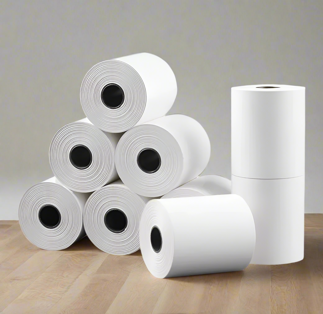 Pack of 60 / 100 Thermal Till Rolls / Card Machine Rolls Sizes: 57x40 / 80x80