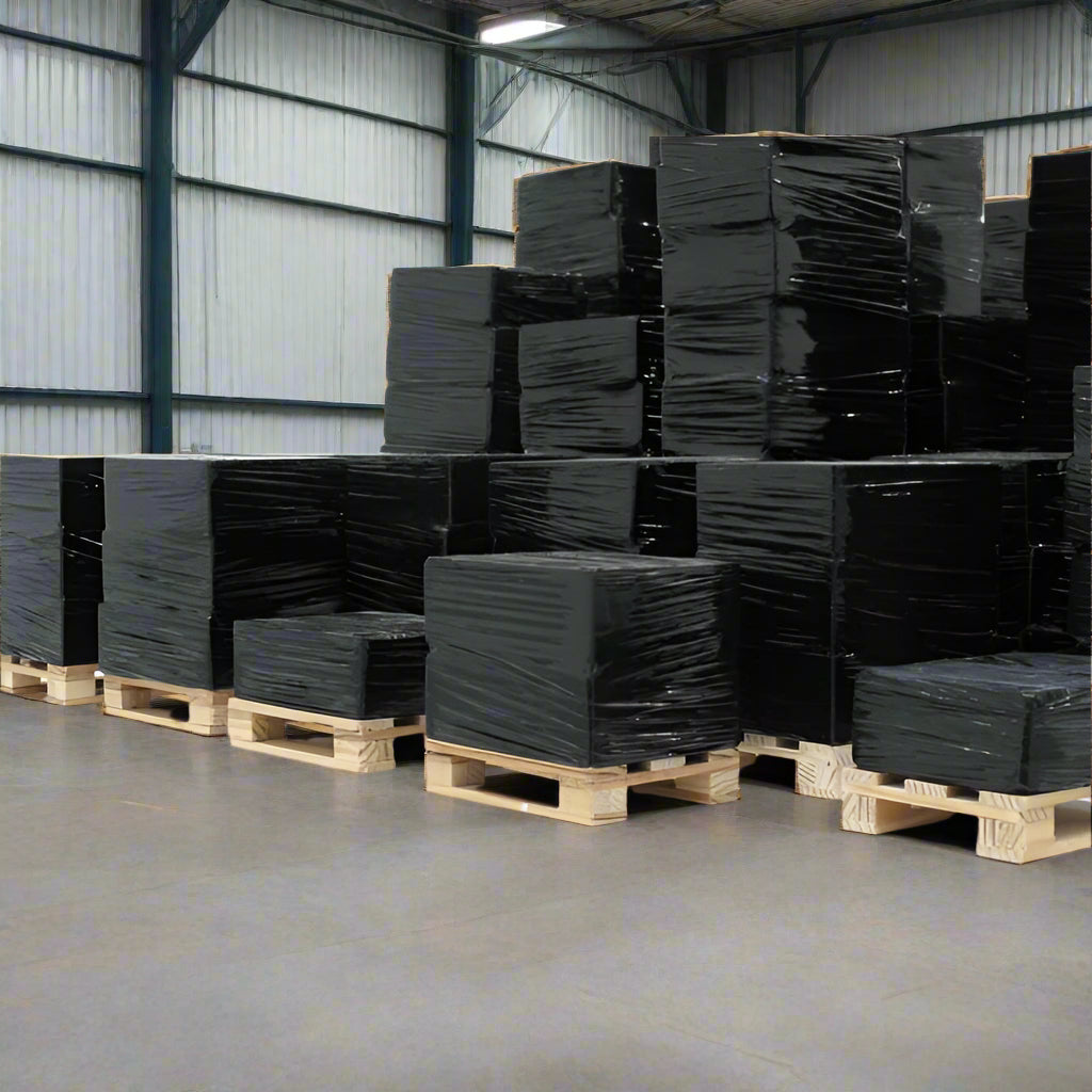 Pallet Wrap Heavy Duty Stretch Shrink Wrap Clear & Black Colour Pack of 10 / 20
