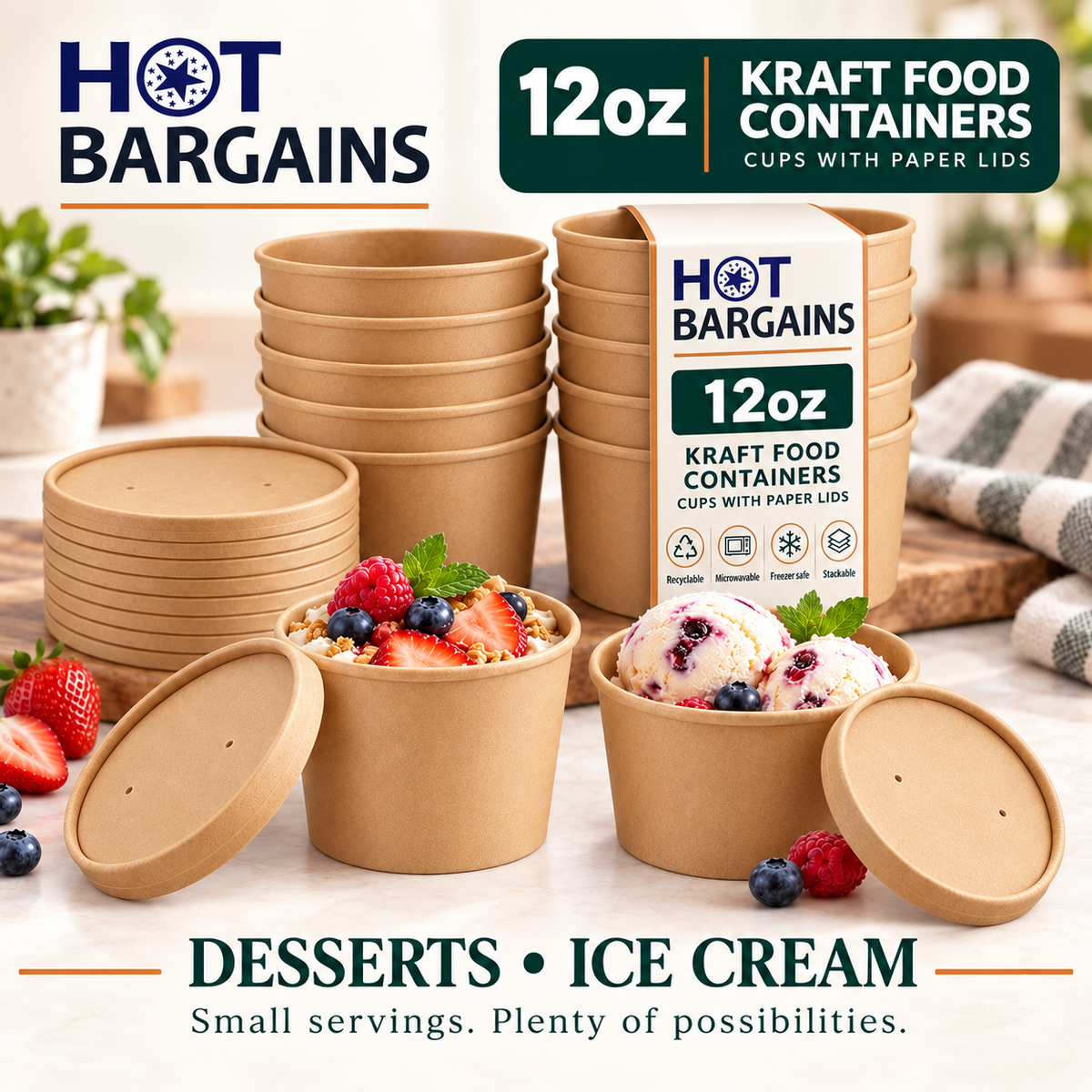 Hot Bargains — 250x 12oz Brown Soup Cups — photo 4