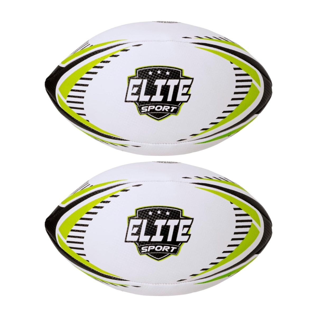 Pack of 2 - Size 5 Rugby Ball – Durable Training & Match Ball for All Grounds and Weather
