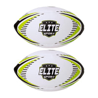 Pack of 2 - Size 5 Rugby Ball – Durable Training & Match Ball for All Grounds and Weather