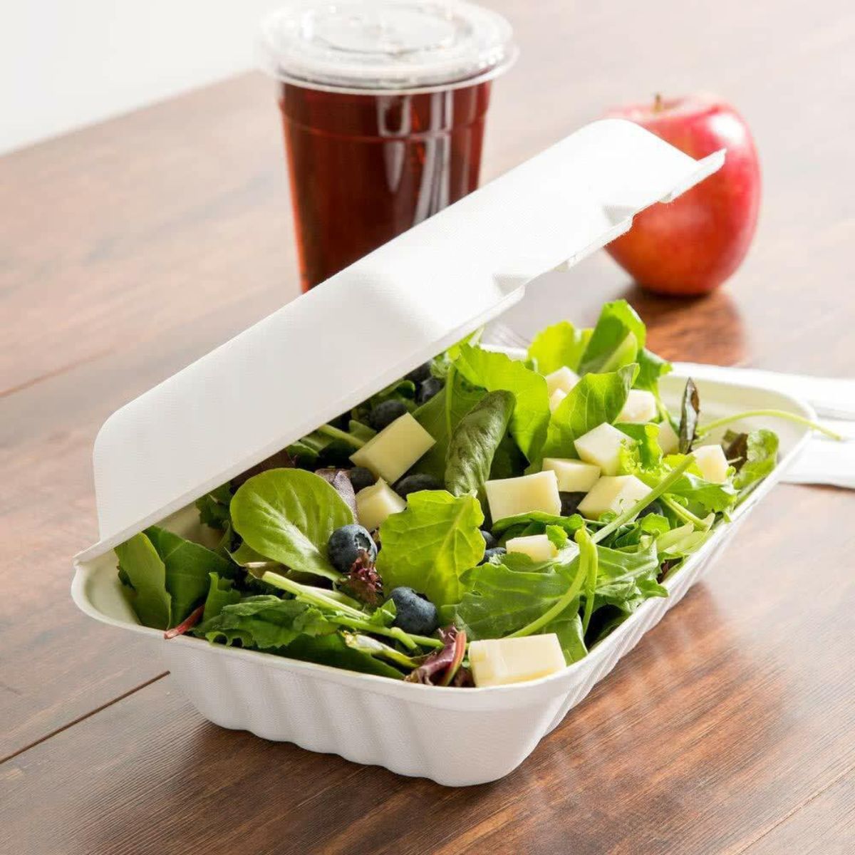 Disposable Bagasse Tableware – Biodegradable Clamshells, Burger Boxes, and Plates.