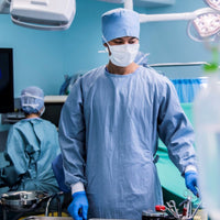 Disposable Blue Isolation Surgical Gowns Available in 30 / 50 & 100 Packs