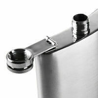Stainless Steel Hip Flask – Leak-Proof Pocket Flask for Whisky & Spirits – Available in 1oz to 18oz Sizes