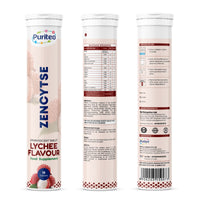 Zencytse Effervescent Tablets – 30 Ct | Lychee / Orange | Energy & Immunity Support