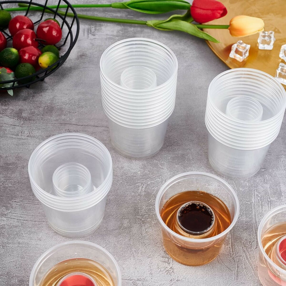 Pack of 1000 Jager Bomb Shot Glasses – 25ml Shot + 100ml Chaser.