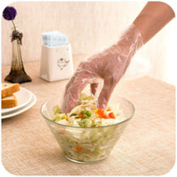 Disposable PE Gloves – Transparent Plastic, Waterproof, One Size Fits All