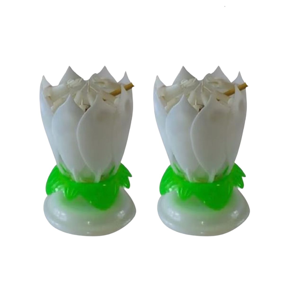 Musical Lotus Flower Birthday Candle – Rotating Candle with Music & Petal Opening