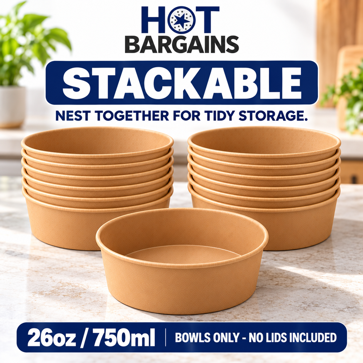 Hot Bargains — 300 x 26oz/750ml Only Salad Containers — photo 6