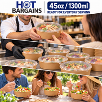 Hot Bargains — 150 X 45oz SALAD BOWL + LIDS — photo 2