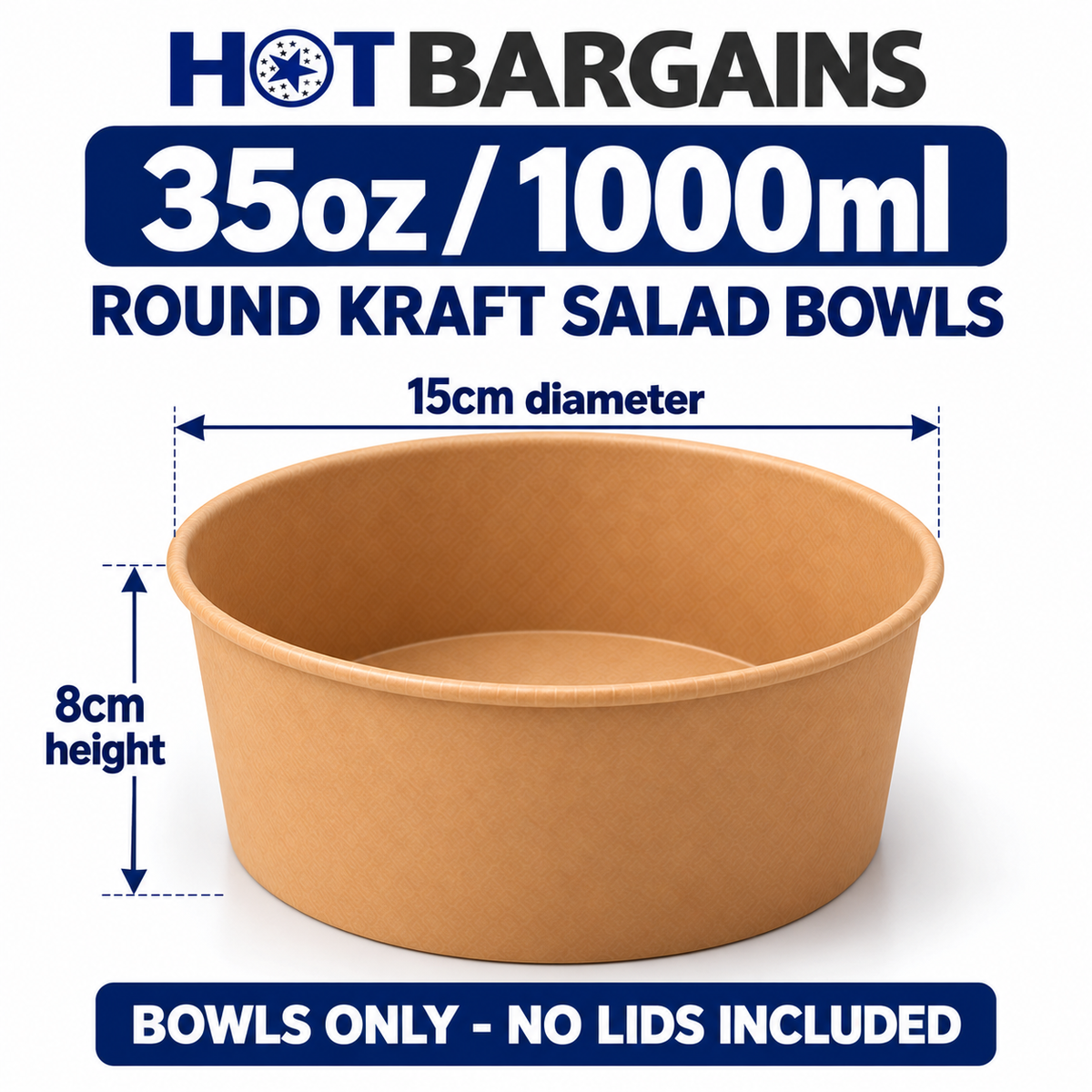 Hot Bargains — 300 x 35oz/1000ml Only Salad Containers — photo 3