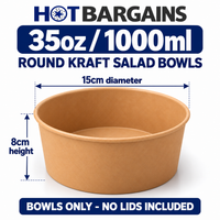 Hot Bargains — 300 x 35oz/1000ml Only Salad Containers — photo 3