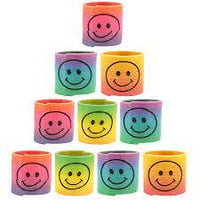 HOT BARGAINS Party Bag Filler Toys Favour Boys Girls Loot Party Piñata Fillers for Kids ideal for birthday party small function (12 X SMILY SPING)