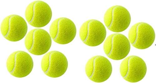 HOT BARGAINS 9 X Tennis Balls Durable Strong Sports Balls Light Green Colour Ideal For Outdoor Sports And Playing Fetch - Pack Of 9