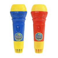 Pack of 2 Echo Microphones – Red & Blue Toy Mics for Kids & Adults – Fun Singing Prop for Parties, Karaoke & Playtime