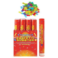 Pack of 24 - Confetti Cannons – Large 20cm Party Poppers for Weddings, New Year’s Eve, Birthdays & Celebrations – Easy Twist Launch