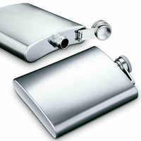 Stainless Steel Hip Flask – Leak-Proof Pocket Flask for Whisky & Spirits – Available in 1oz to 18oz Sizes