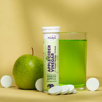 Apple Cider Vinegar Effervescent – Watermelon & Green Apple | 30 Tabs | Hydration & Weight Management