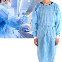 Disposable Blue Isolation Surgical Gowns Available in 30 / 50 & 100 Packs
