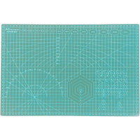 Self-Healing Cutting Mat A1 - 90 x 60cm, A2 - 60 x 45cm and A3 - 45 x 30cm, 5-Ply Green Craft Board, Recycled PVC Hobby Mat for Sewing, Quilting & Crafts