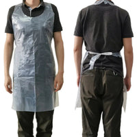 Pack of 1000 Disposable Plastic Aprons White or Blue Colour  70x120cm Size 10 Microns