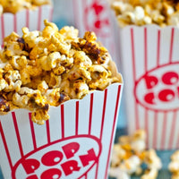 Pack of 100pcs Classic Red Striped Popcorn Boxes
