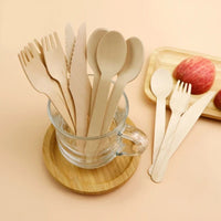 Pack of 1000 Biodegradable Wooden Cutlery Sets – Knives, Spoons & Forks