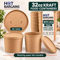 Hot Bargains — 250 x 32oz Brown Soup Cups — photo 2