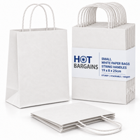 Hot Bargains — 250 X White Twisted Paper Bag - Small