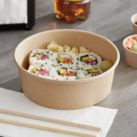 Pack of 300 Kraft Salad Bowls without Lids Size 18oz/26oz/35oz (500/750/1000ML)