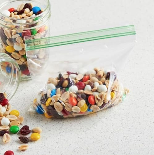 80 Grip Seal Bags 270 x 300mm Size | Resealable Zip Lock | 50 Micron Each Side Strong Clear Plastic Bags | Polythene Packaging Suitable for Food Storage, Jewellery, Nuts Etc (27 X 30 cm (10.5" X 12"))