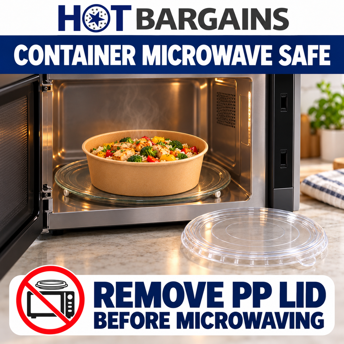 Hot Bargains — 150 X 26oz SALAD BOWL + LIDS — photo 4